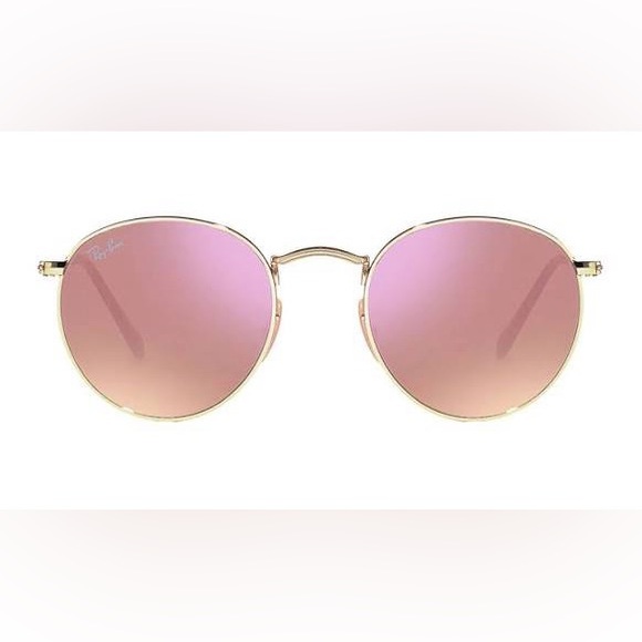 Ray-Ban 3447 Round Metal Flash Sunglasses - Picture 1 of 5
